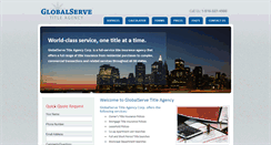 Desktop Screenshot of globalservetitle.com